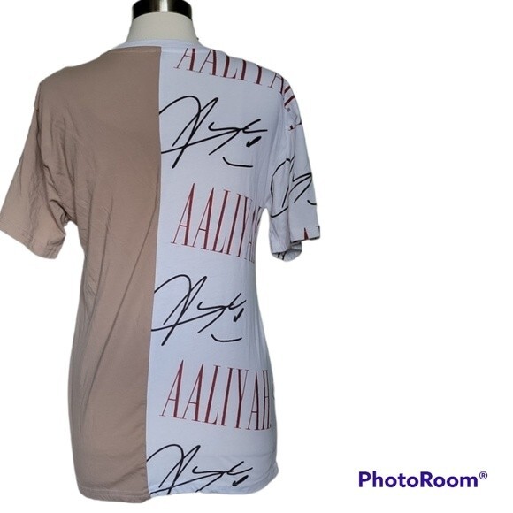 BEAUTIFUL AALIYAH  COLORBLOCK TSHIRT - M - Picture 7 of 11